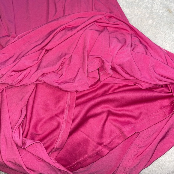 Lulu’s‎ Sweet Flirt Pink Long Sleeve One-Shoulder Cutout Maxi Dress - Picture 7 of 11